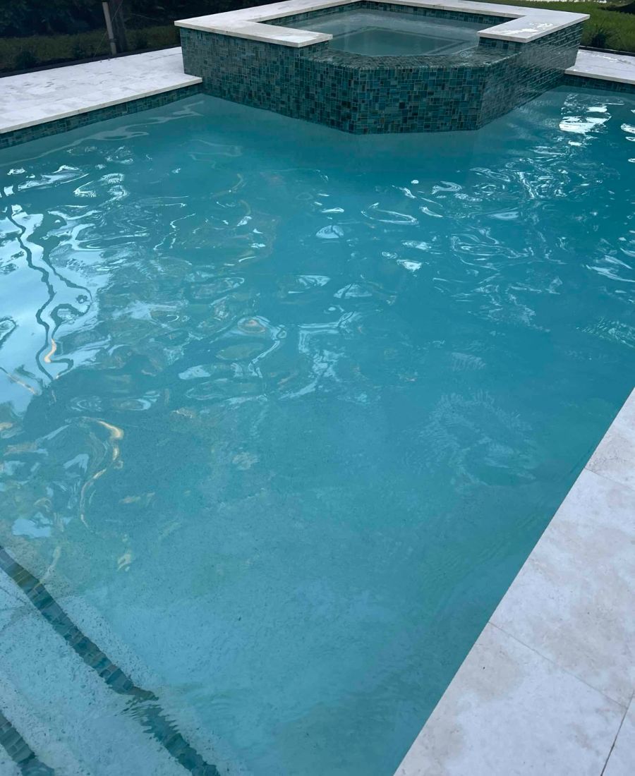 After: Green pool