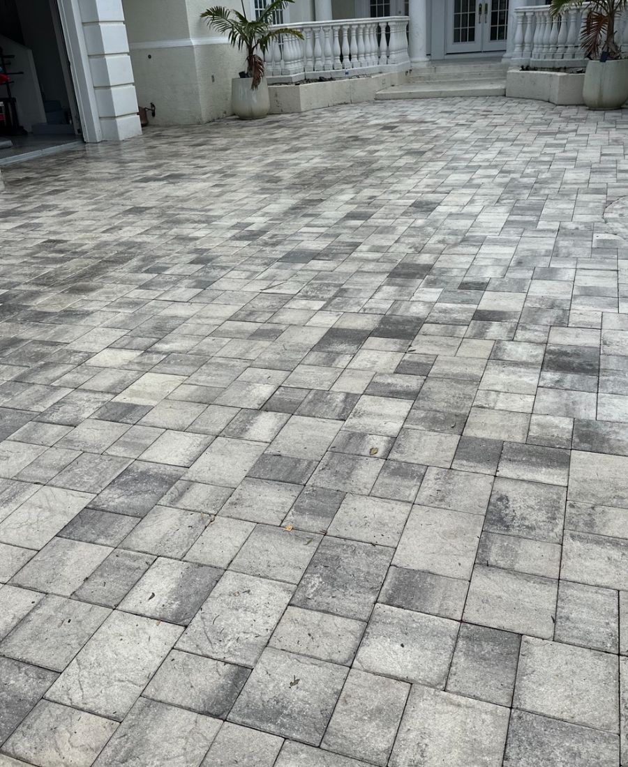 After: Power washing job
