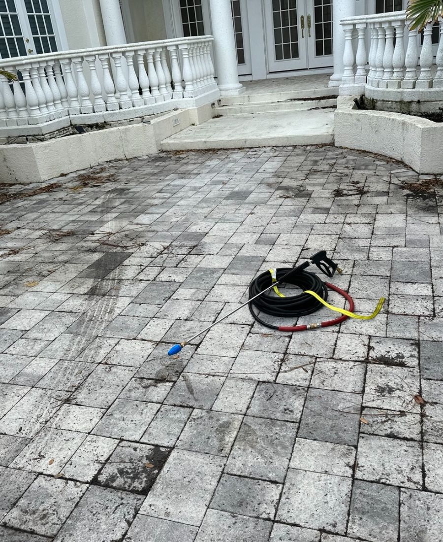 Before: Power washing job