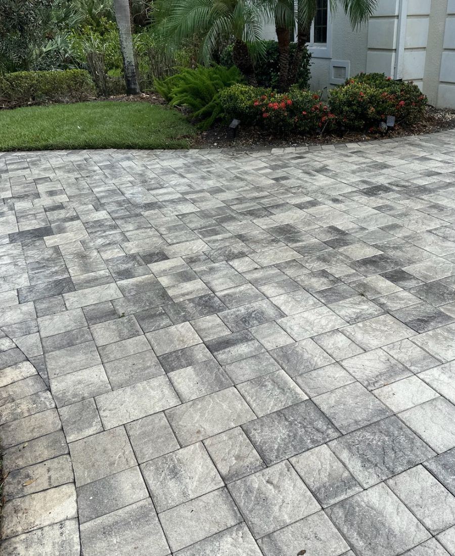 After: Power washing job
