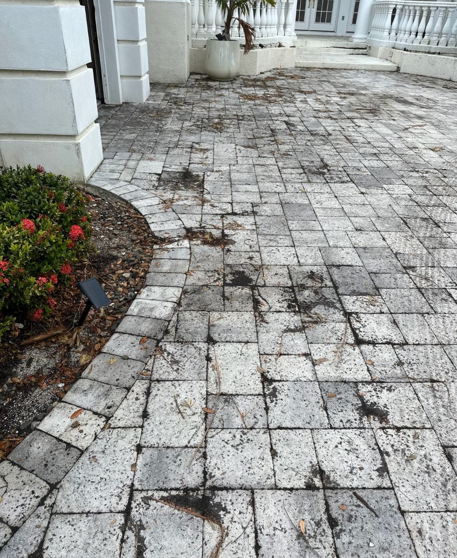 Before: Power washing job
