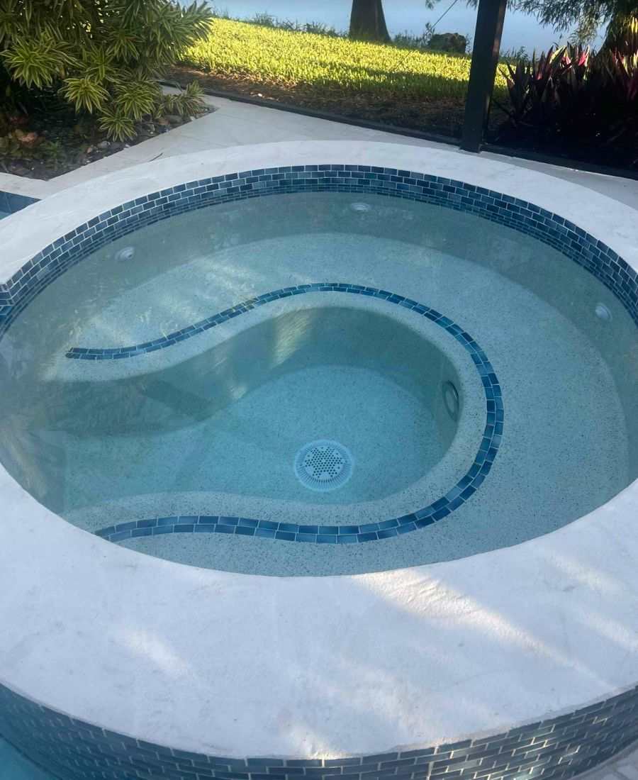 After: Pool Renovation: spa