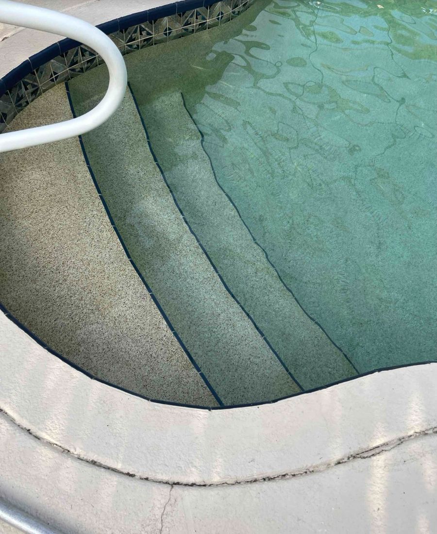 Before: Pool Renovation: steps