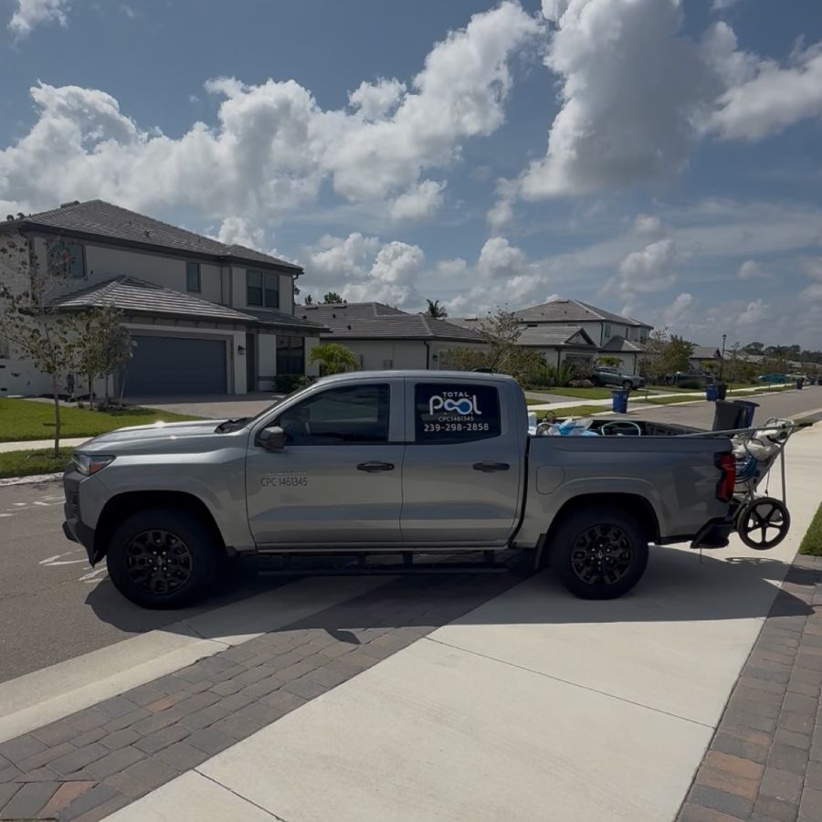 Total Pool Services company truck