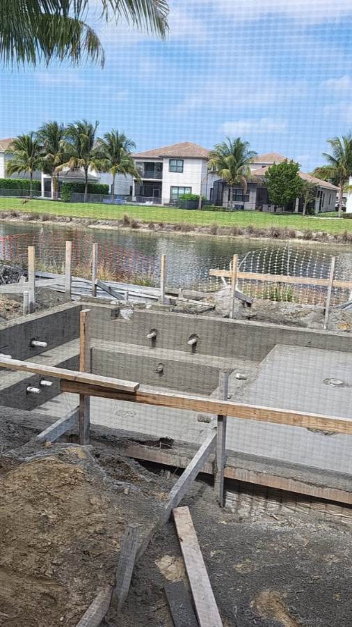 Total Pool Services pool build in progress in Southwest Florida