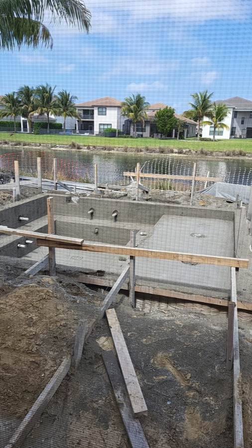 Total Pool Services pool build in progress in Southwest Florida