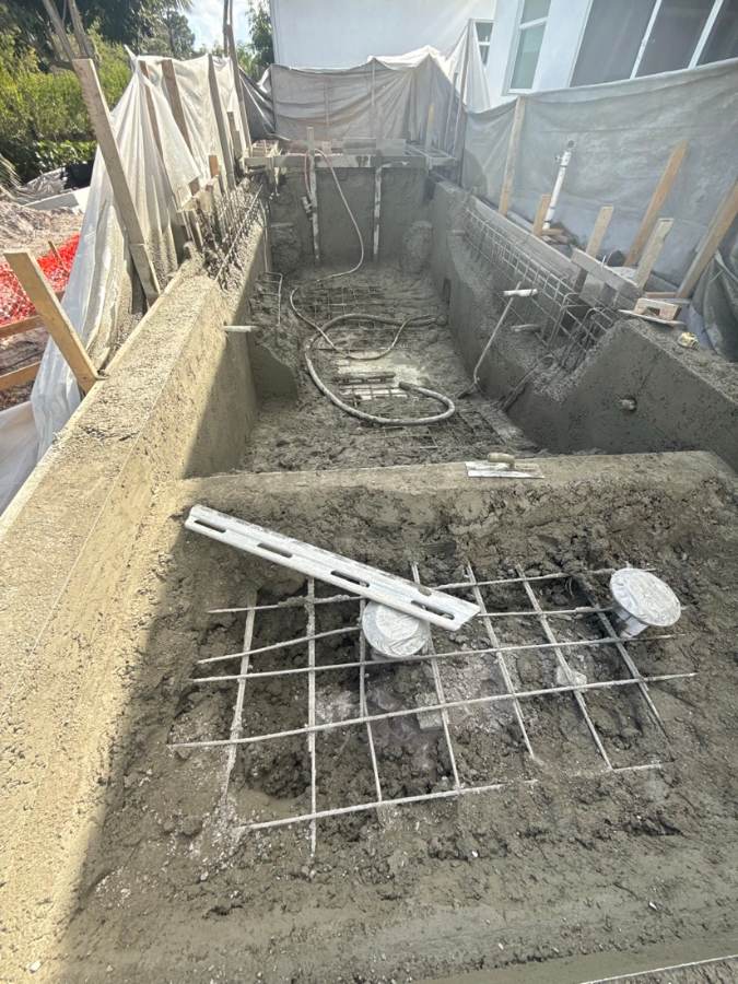 Total Pool Services pool build in progress in Southwest Florida