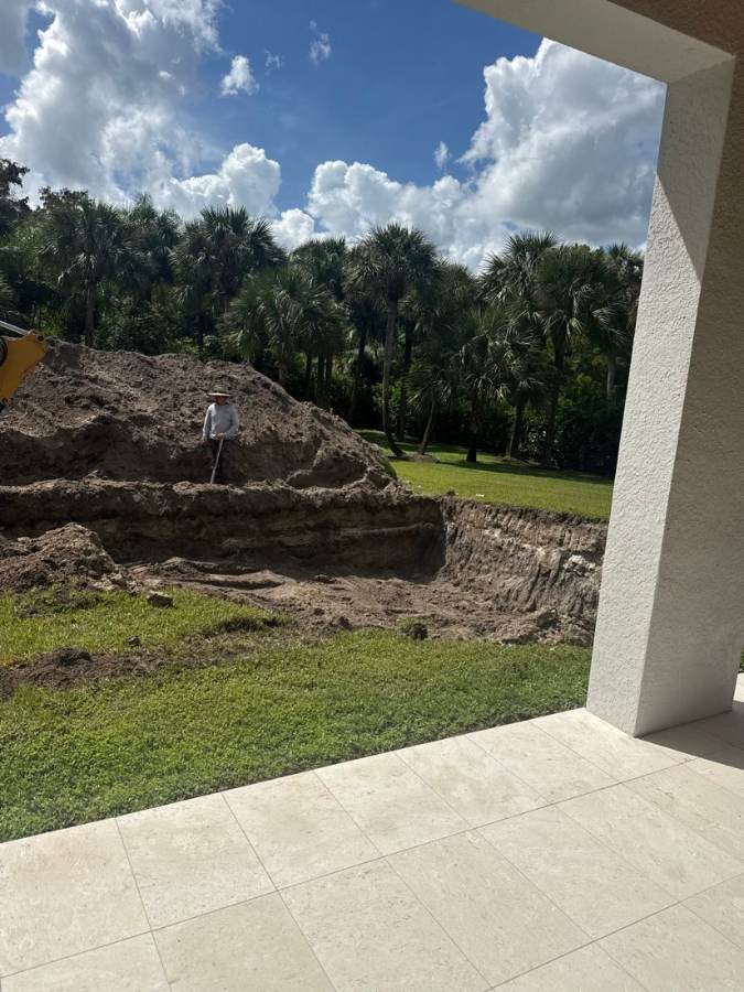 Total Pool Services pool build in progress in Southwest Florida