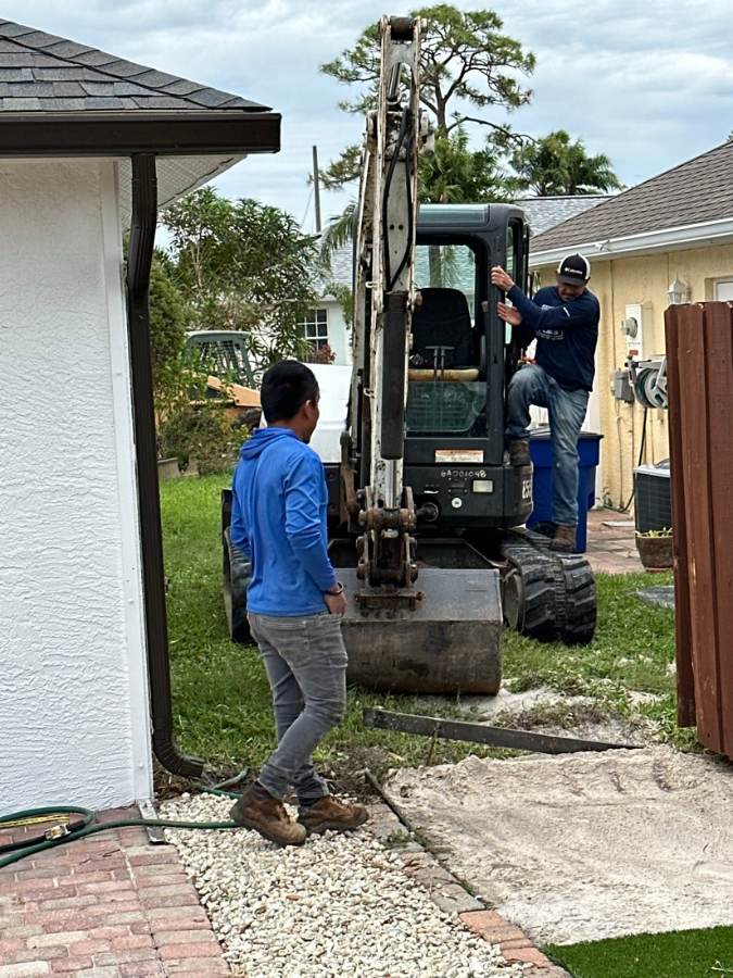 Total Pool Services pool build in progress in Southwest Florida
