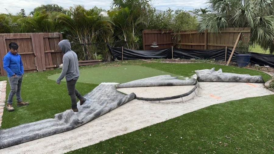 Total Pool Services pool build in progress in Southwest Florida