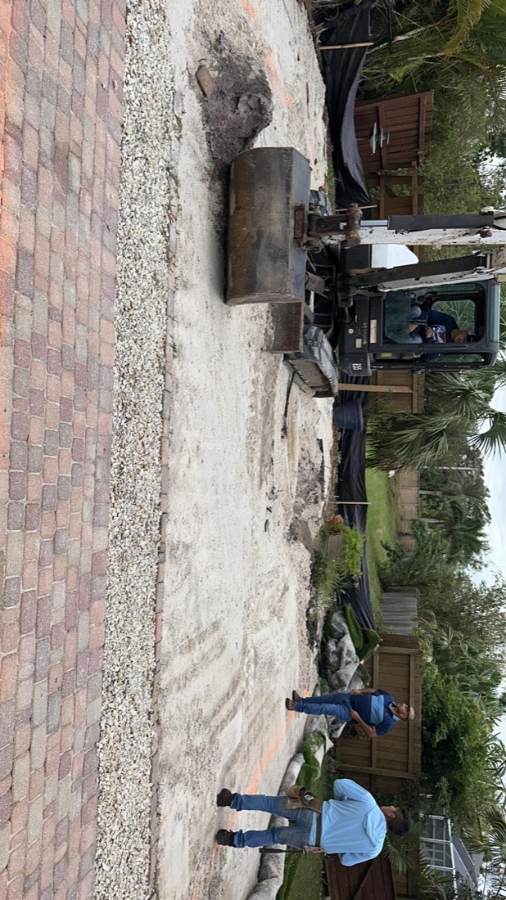 Total Pool Services pool build in progress in Southwest Florida