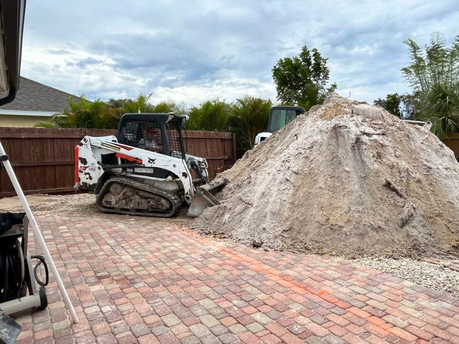 Total Pool Services pool build in progress in Southwest Florida
