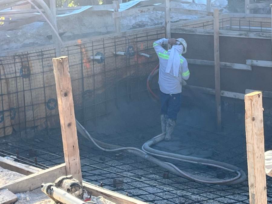 Total Pool Services pool build in progress in Southwest Florida