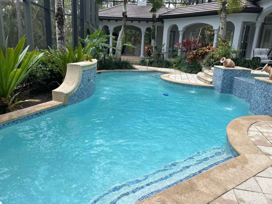 Total Pool Services finished pool in Southwest Florida