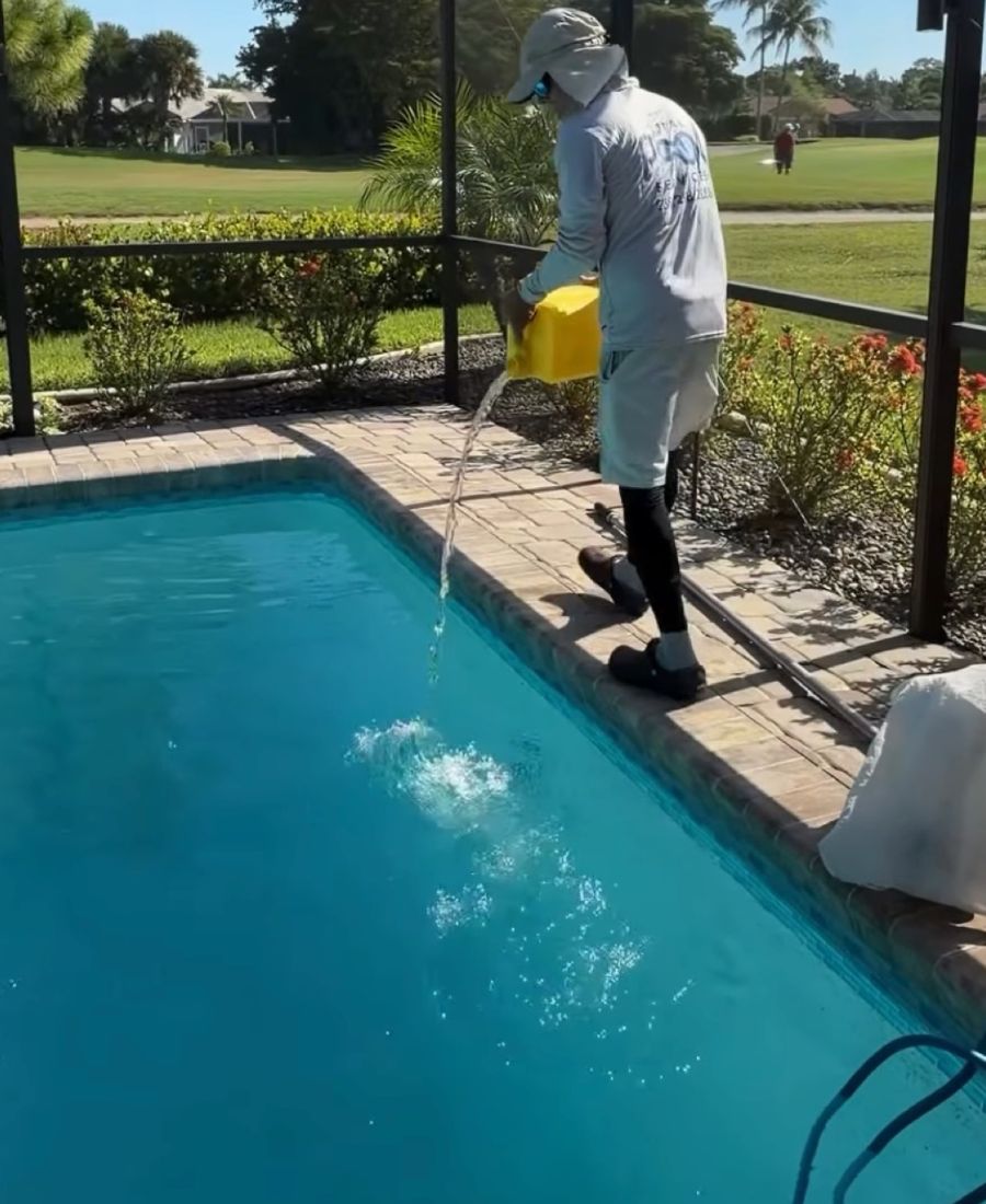 Total Pool Services team and company trucks in Southwest Florida